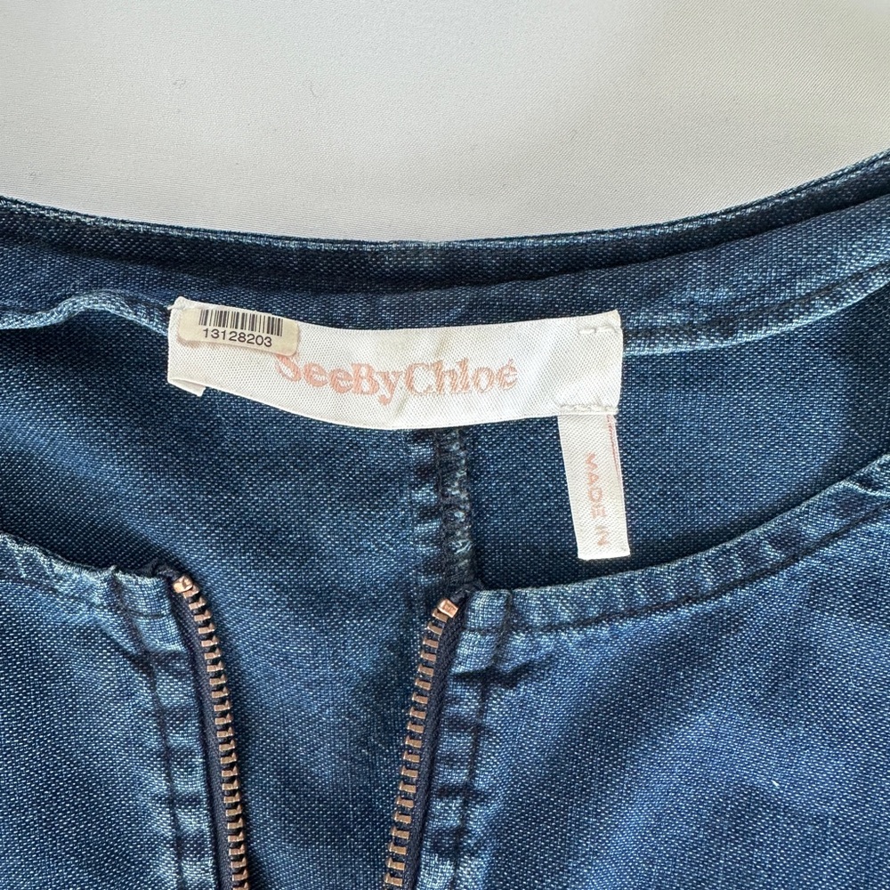 See By Chloe Stormy Night Denim Dress - Picture 4 of 11